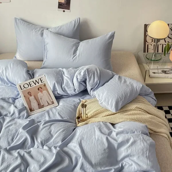 S042103b365c741d2b29d131e5b8bc74ez-2.webp Duvet Cover Simple Modern Washed Skin-friendly Comfortable Bedroom Quite Covers Household Students Textile King Queen Size Ins