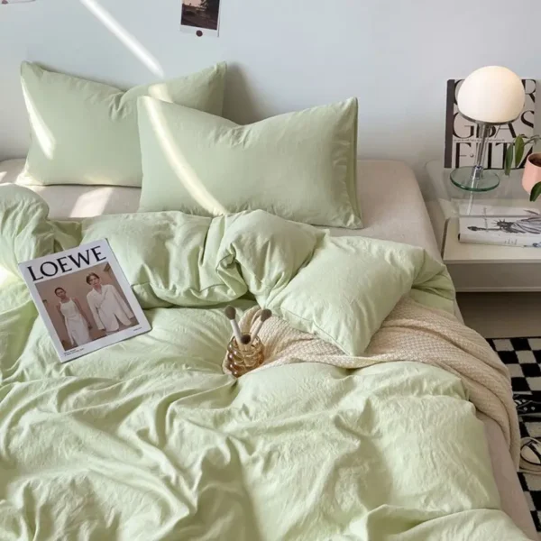 S17a11e697f744b3792b43323e283a92aI-2.webp Duvet Cover Simple Modern Washed Skin-friendly Comfortable Bedroom Quite Covers Household Students Textile King Queen Size Ins