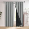 S3827d8bd42fd4ce6a4620bf22a28c88bG-1.webp 1pc 100% Blackout Curtain with Rod Pocket, Curtains for Living Room, Bedroom, Kitchen, Window Curtain, Drapes in Living Room