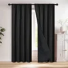 S8ac0ef267edb4037a8c862e5d5966d6ea-1.webp 1pc 100% Blackout Curtain with Rod Pocket, Curtains for Living Room, Bedroom, Kitchen, Window Curtain, Drapes in Living Room