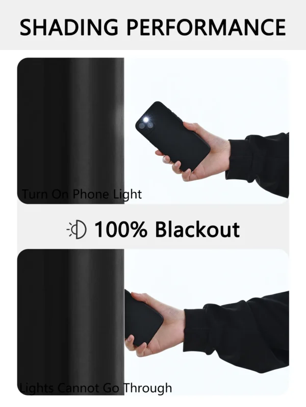 S944dd0d53df64f86929f521d798ada2bC-1.webp 1pc 100% Blackout Curtain with Rod Pocket, Curtains for Living Room, Bedroom, Kitchen, Window Curtain, Drapes in Living Room