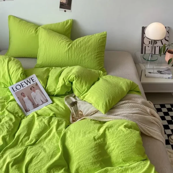 Sabfa76cf8dfc4443ac5301bc782f38801-2.webp Duvet Cover Simple Modern Washed Skin-friendly Comfortable Bedroom Quite Covers Household Students Textile King Queen Size Ins