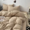 Sb0bc5e1643d74ad6bf262426ccadb579M-1.webp Duvet Cover Simple Modern Washed Skin-friendly Comfortable Bedroom Quite Covers Household Students Textile King Queen Size Ins