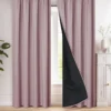 Sc00327afda0644e3aa32d48737a4ec37D-1.webp 1pc 100% Blackout Curtain with Rod Pocket, Curtains for Living Room, Bedroom, Kitchen, Window Curtain, Drapes in Living Room