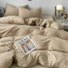 Sf4fab30b1aaa40018c45d374f69621c8D-1.webp Duvet Cover Simple Modern Washed Skin-friendly Comfortable Bedroom Quite Covers Household Students Textile King Queen Size Ins