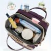 3427cc4c3d3ec78d12cf0364d9ea8d82.jpg Fashion Portable Folded Shoulder Mommy Bag; Multifunctional Outdoor Casual Mother Backpack, Lightweight Large Capacity Diaper and Essentials Organizer, Mommy Bagpack with, Parent Diaper Backpack Hangs, Backpack Diaper Bag, Maternity Backpack, Diaper Bag S