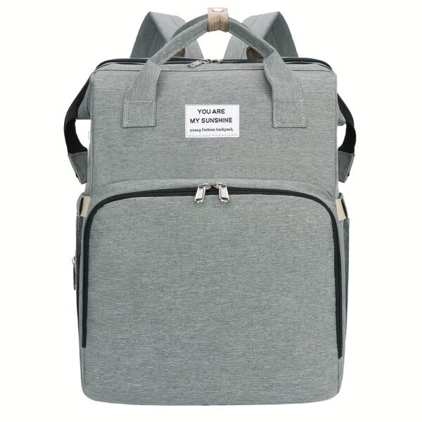 bfaaf8a6549ded7341d41fc96a05660e.jpg Fashion Portable Folded Shoulder Mommy Bag; Multifunctional Outdoor Casual Mother Backpack, Lightweight Large Capacity Diaper and Essentials Organizer, Mommy Bagpack with, Parent Diaper Backpack Hangs, Backpack Diaper Bag, Maternity Backpack, Diaper Bag S